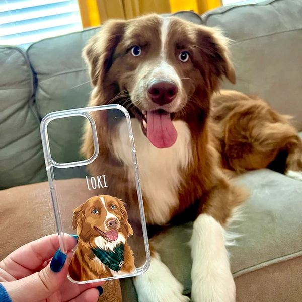 Dog themed Phone Protection, Customized phone case to Display Your Pet's Picture - Best Gift for Dog Lovers